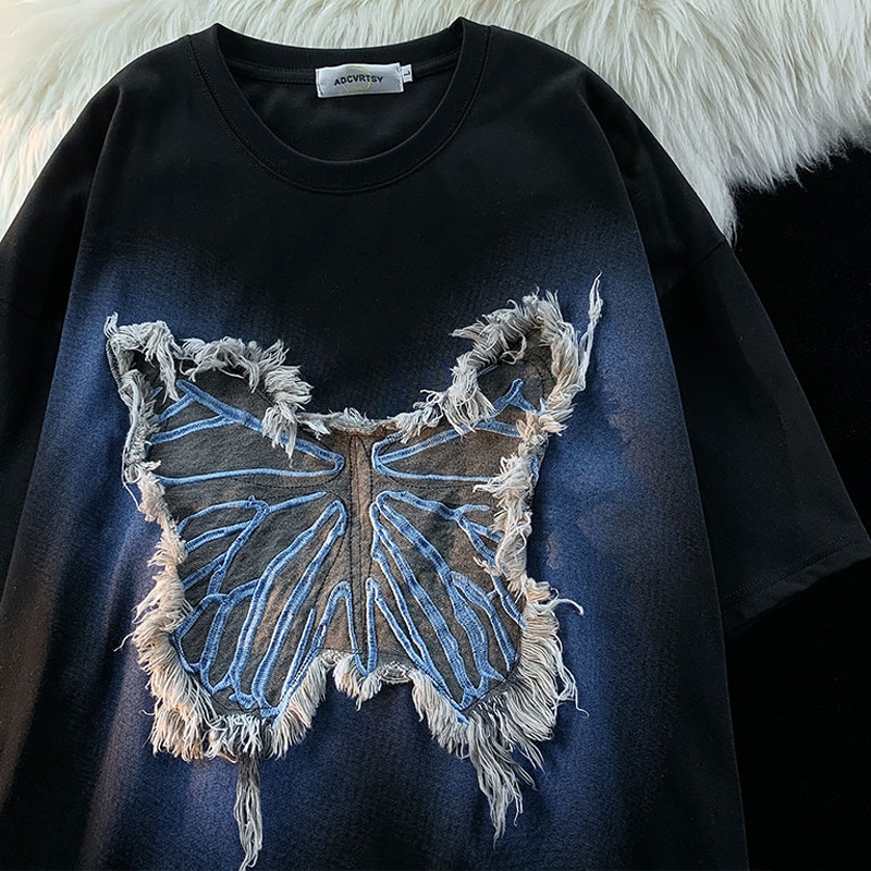 Áo Thun 100% Cotton 200g Tay Ngắn Mới, Họa Tiết In + Áo Sơ Mi Nữ