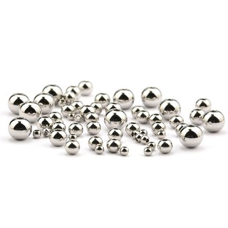 Chuỗi Hạt Tròn Bằng Thép Không Gỉ 3 / 4 / 5 / 6 / 8mm Làm Trang Sức Thủ Công