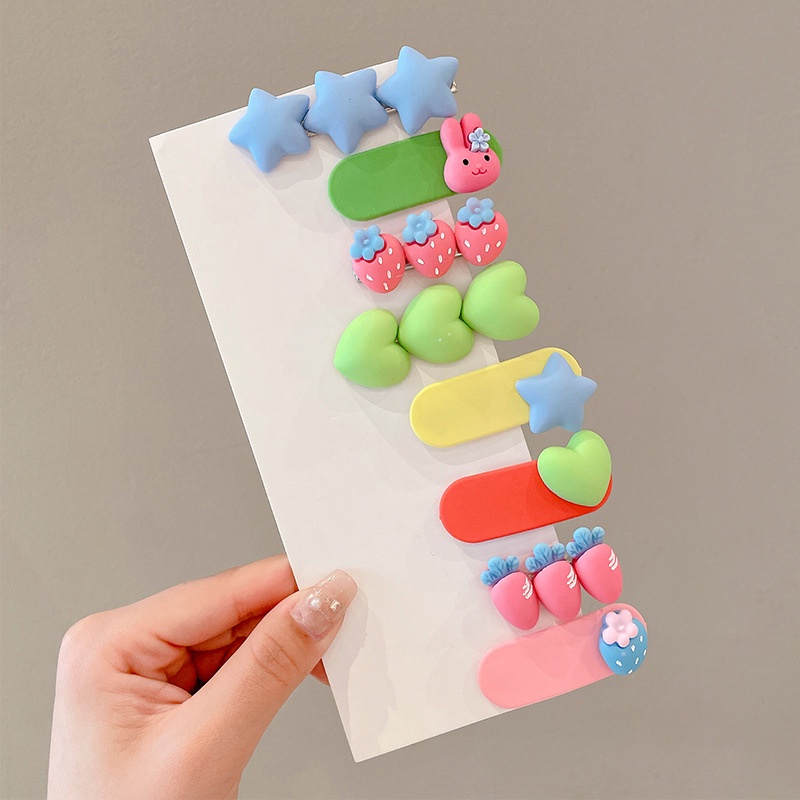 Kẹp Tóc Màu Sắc Kẹo Ngọt Phong Cách Hàn Quốc Cho Nữ