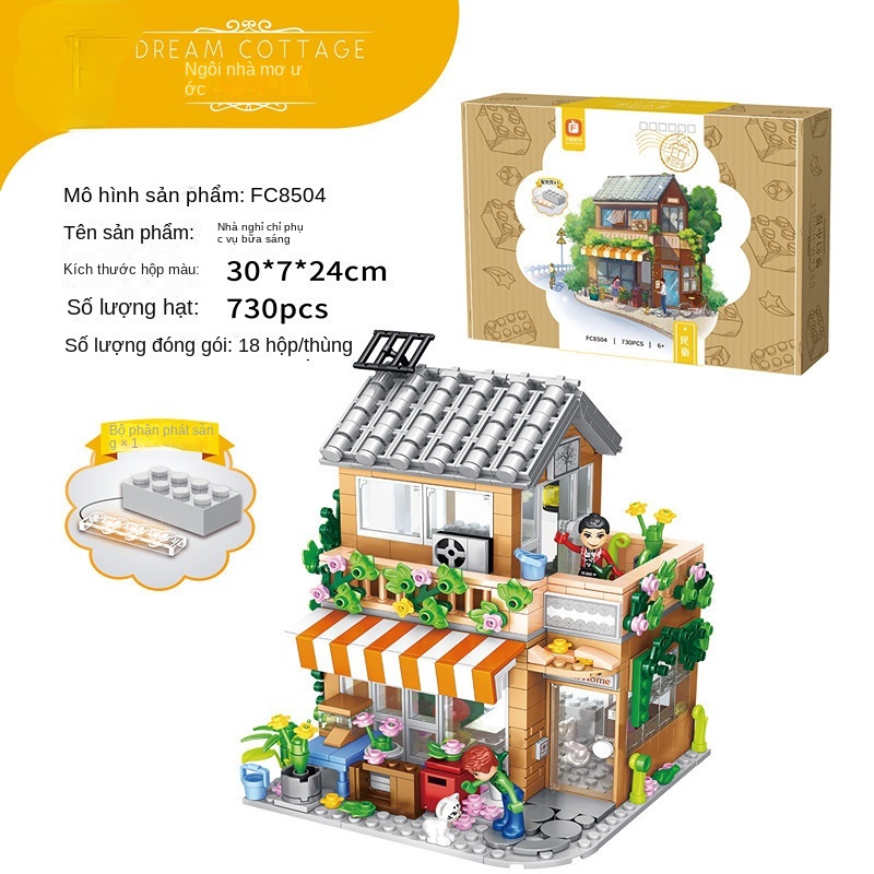 Bộ Đồ Chơi Lắp Ráp Mô Hình  Mini Cho Bé Gái