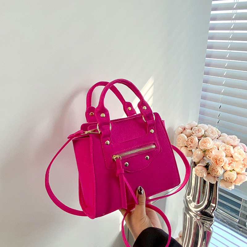 Túi Đeo Chéo Dáng Vuông Nhỏ Đơn Giản Thời Trang Xuân 2023 Phong Cách Pháp