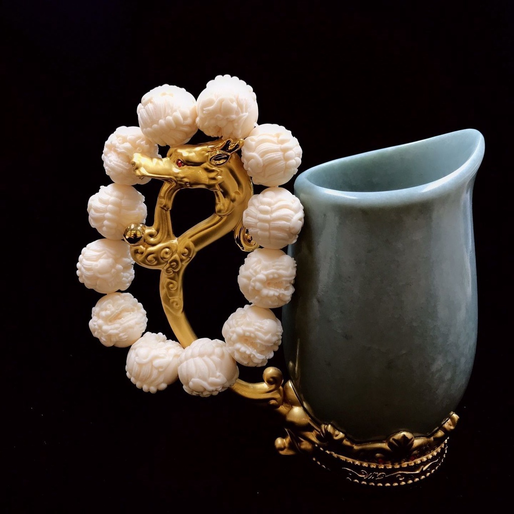 Vòng Tay Chuỗi Hạt Bồ Đề Pixiu 3.29 Bằng Đá Ngà Voi Trái Cây