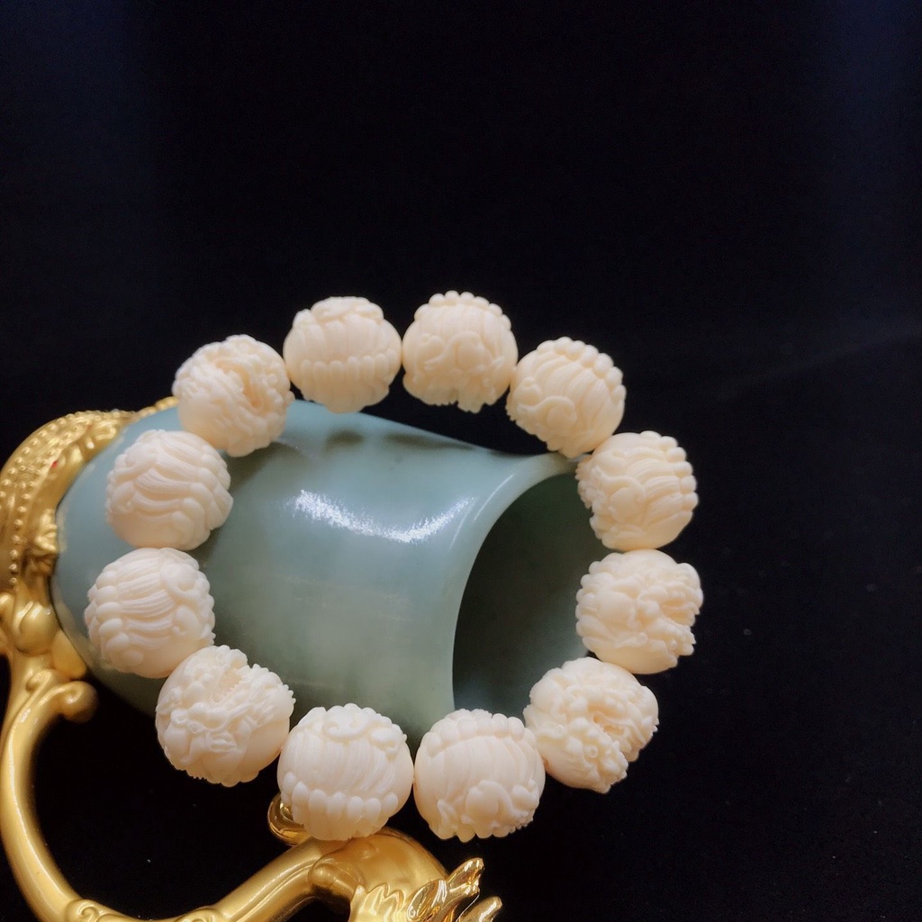 Vòng Tay Chuỗi Hạt Bồ Đề Pixiu 3.29 Bằng Đá Ngà Voi Trái Cây