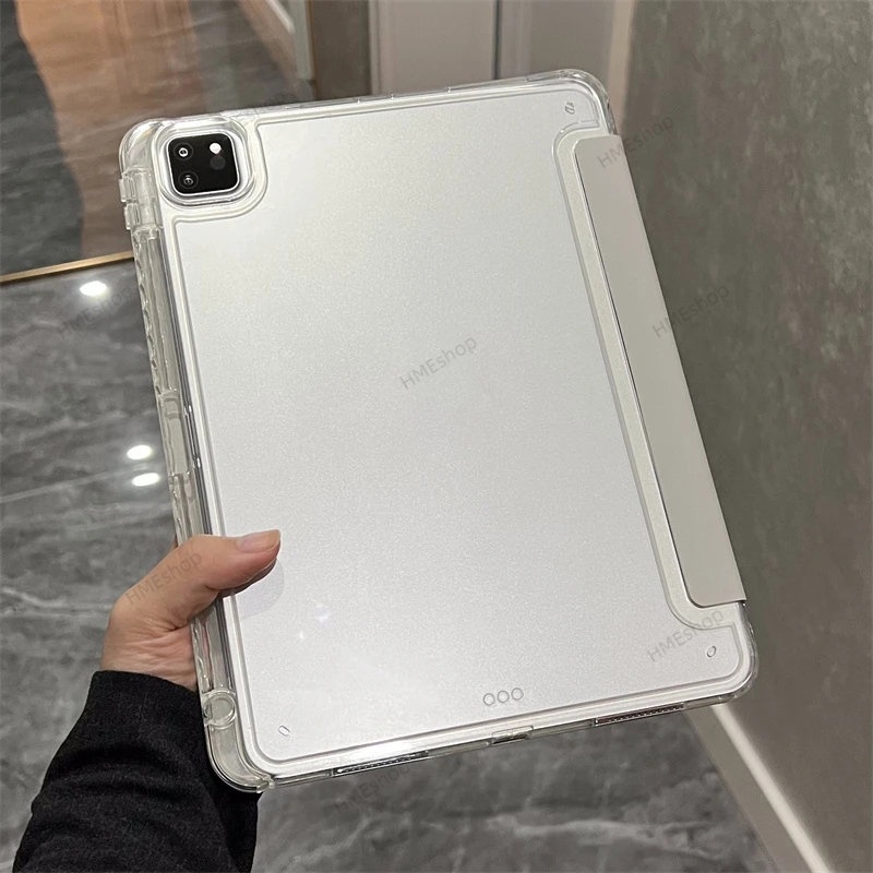 Bao Da Máy Tính Bảng Bằng Acrylic Trong Suốt Cho iPad 10.2 9th 8th 7th Gen 9.7 6th 5th Air 2 1 Air 5 4 3 Mini 6 Pro 11 10.5 10th 10.9 Ốp