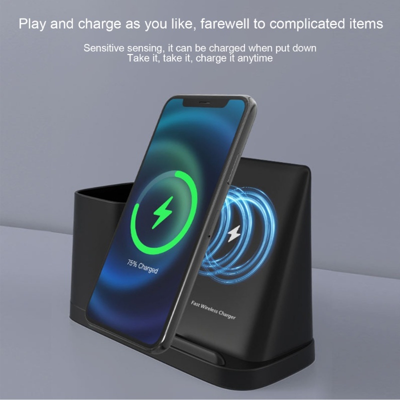 Giá Đỡ Sạc Bút Không Dây Siêu Tốc Sắp Xếp Gọn Gàng Để Bàn Cho Nhà Ở