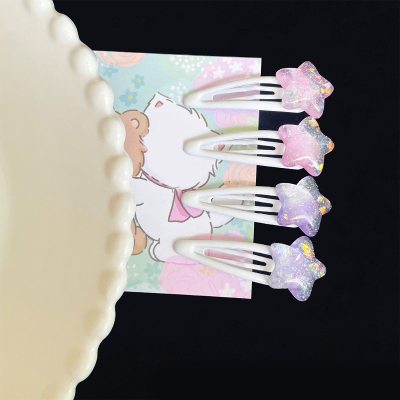 Set 2 Kẹp Tóc Hình Ngôi Sao Thời Trang Xuân Hè Cho Nữ