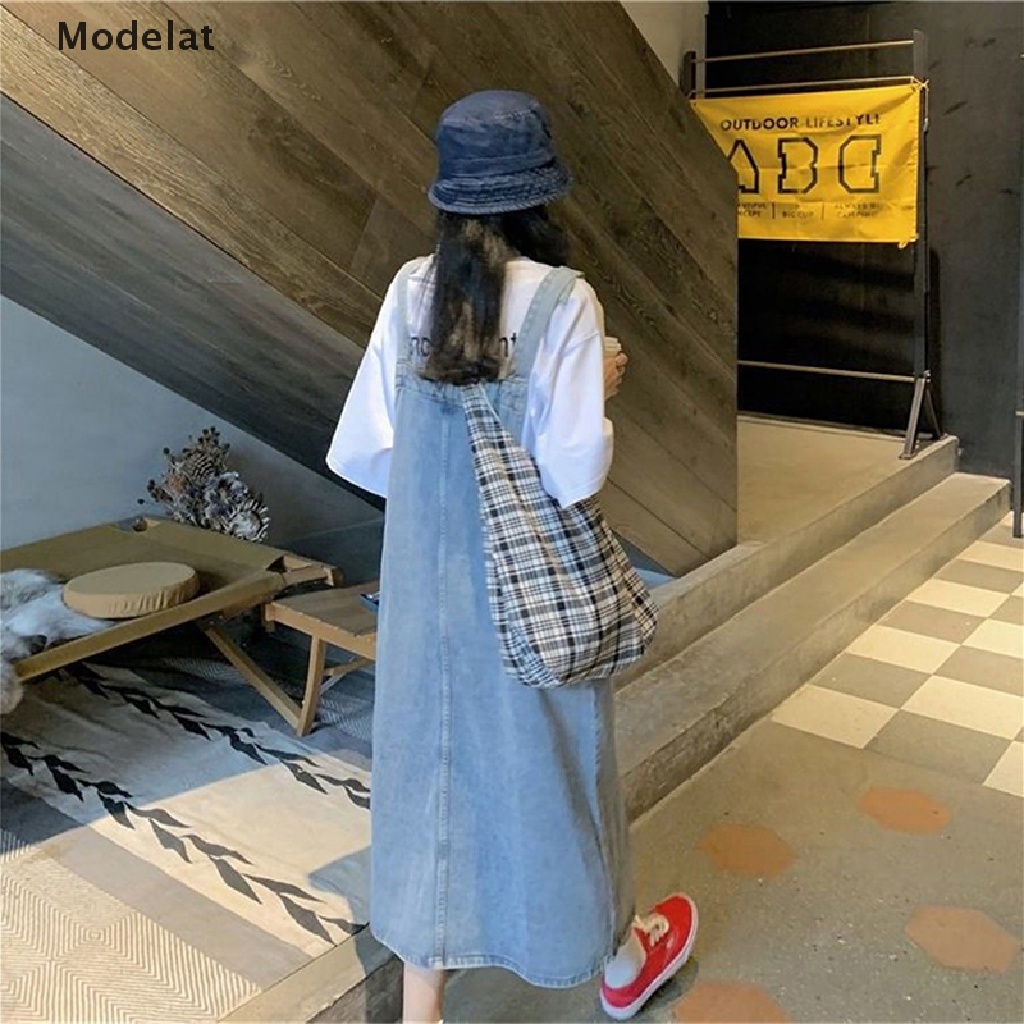 Đầm Dây Denim Midi Dáng Dài Không Tay Phong Cách Cổ Điển 2023 Cho Nữ