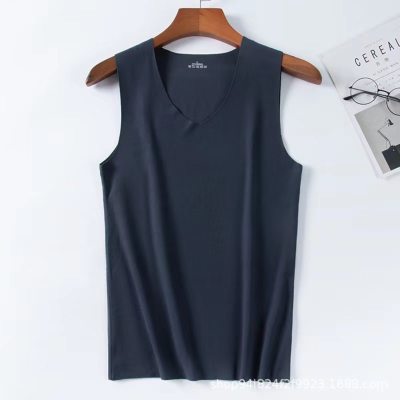 Áo Ba Lỗ Thể Thao Cổ Tròn Phối Lưới Thời Trang Mùa Hè Cho Nam