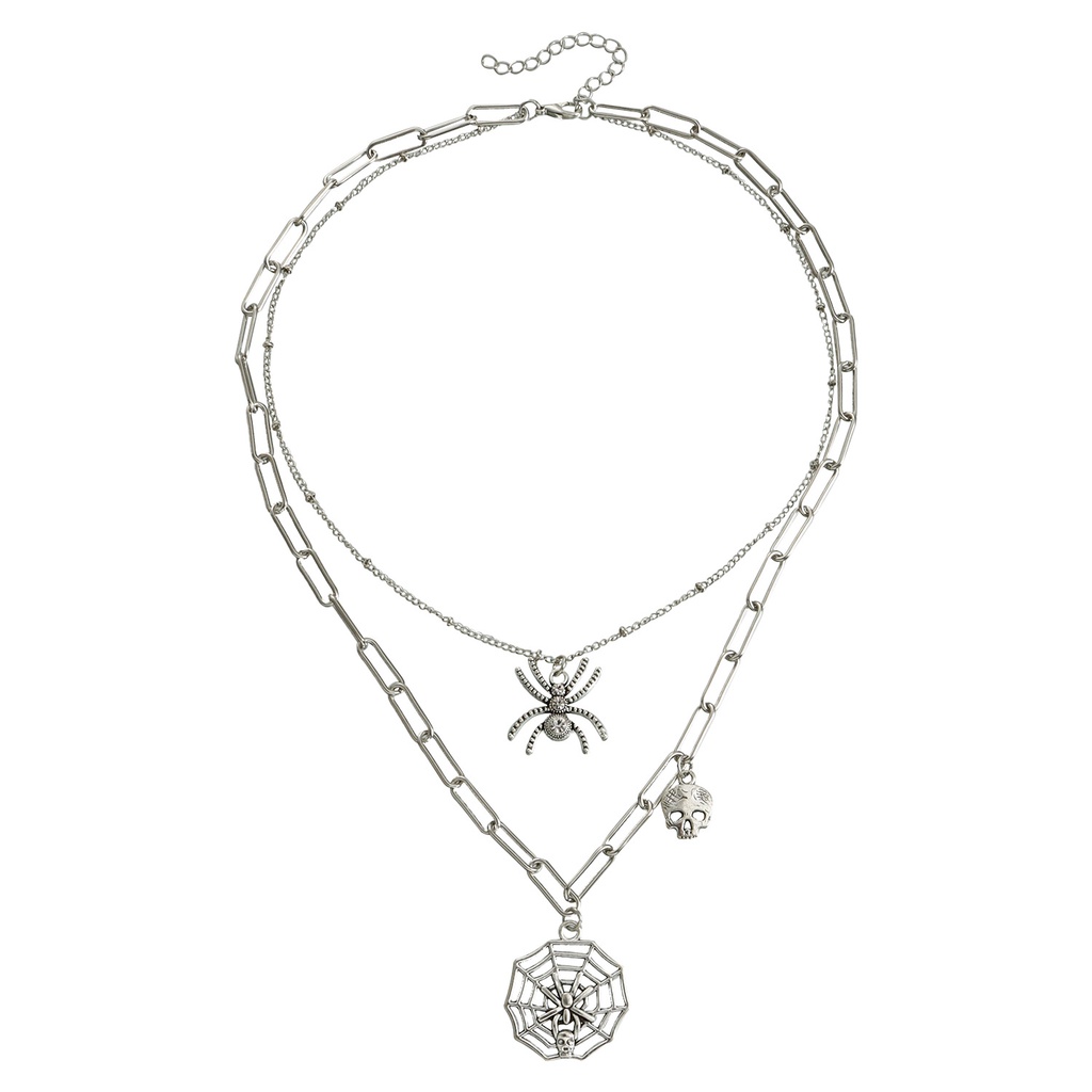 Niche Vòng cổ Choker Mặt Hình Nhện Phong Cách Cá Tính Cho Nữ