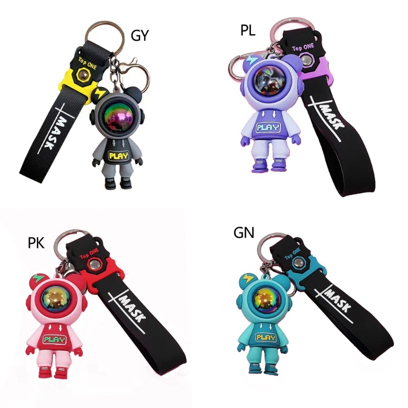 Móc Khóa Hình Gấu Phi Hành Gia Đáng Yêu