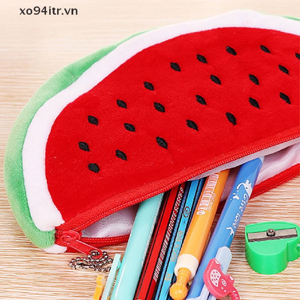 Túi Đựng Bút Hình Dưa Hấu Xinh Xắn Sáng Tạo