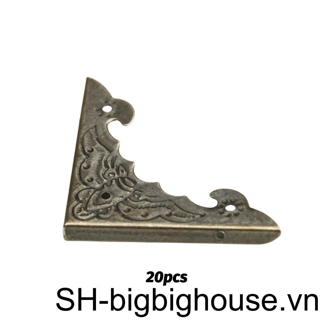 Set 20 Ốp Góc 90 Độ Bảo Vệ Cạnh Cửa Tủ Phong Cách Vintage