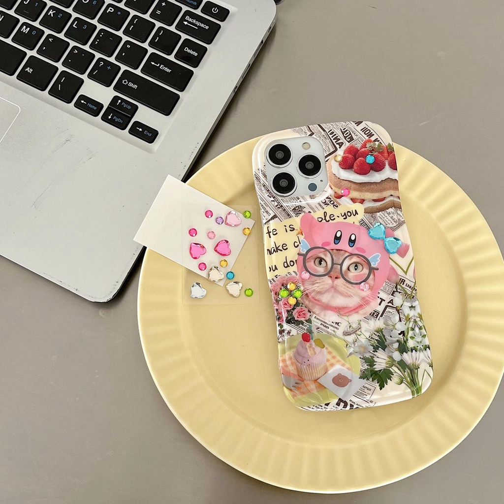 Ốp Điện Thoại TPU Dẻo Trong Suốt Họa Tiết Hoạt Hình Chú Mèo Dễ Thương Chống Sốc / Bụi Bẩn Cho iPhone 14 13 Pro Max 12 11