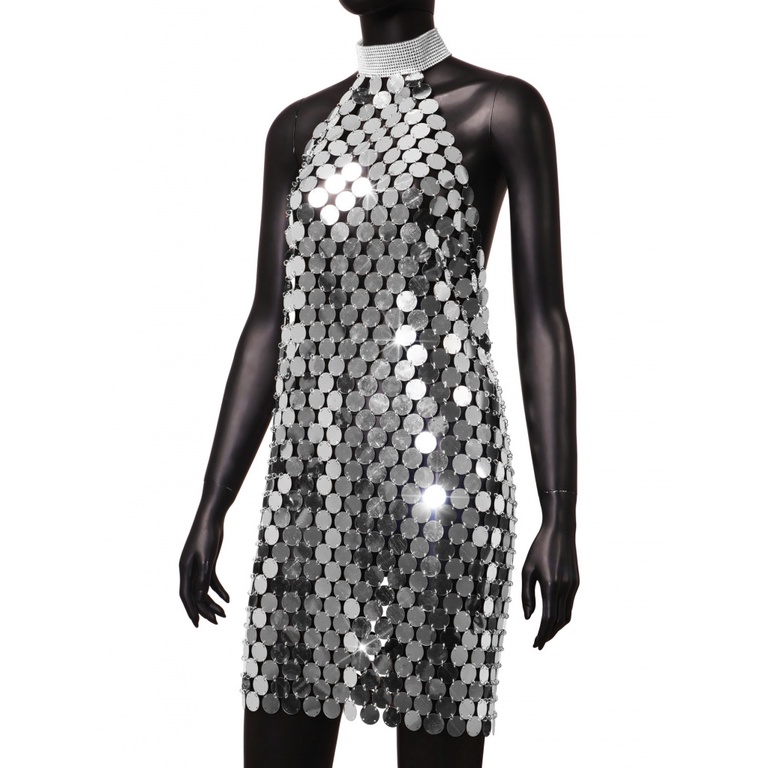 Đầm XY20227 P2LA Phong Cách Âu Mỹ Hàng Mới 2022 Đính Kim Sa Thủ Công