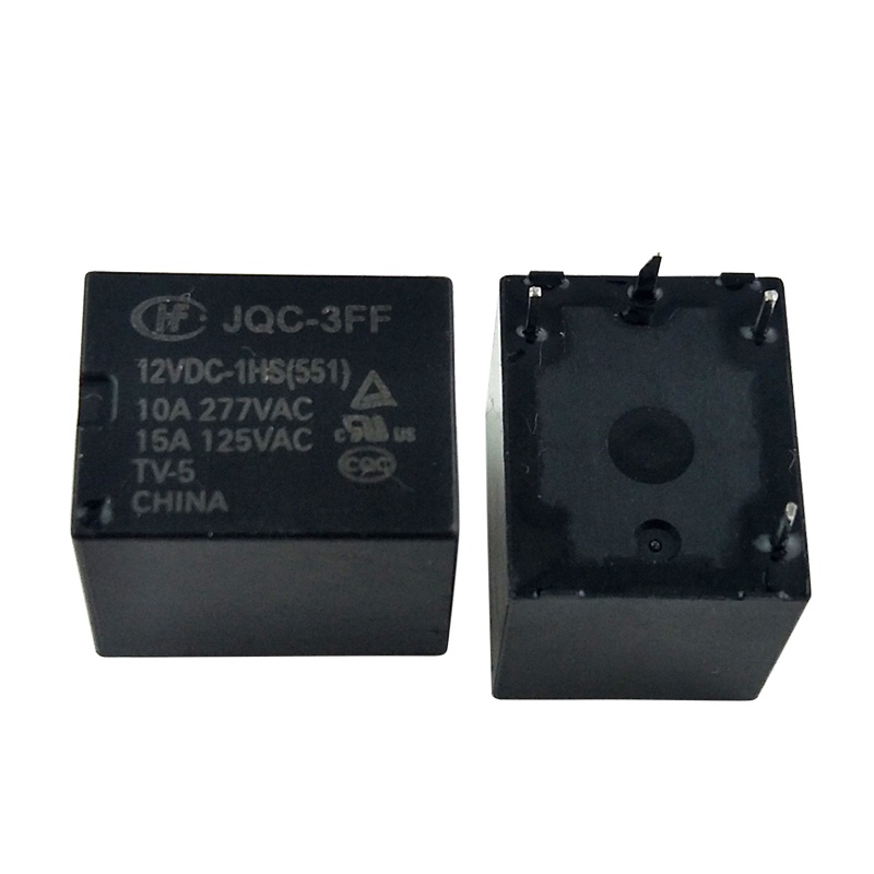 Rơ Le Nguồn HF-JQC-3FF-05V / 12V / 24VDC-1HS / 1ZS 4 Pins / 5 Pins