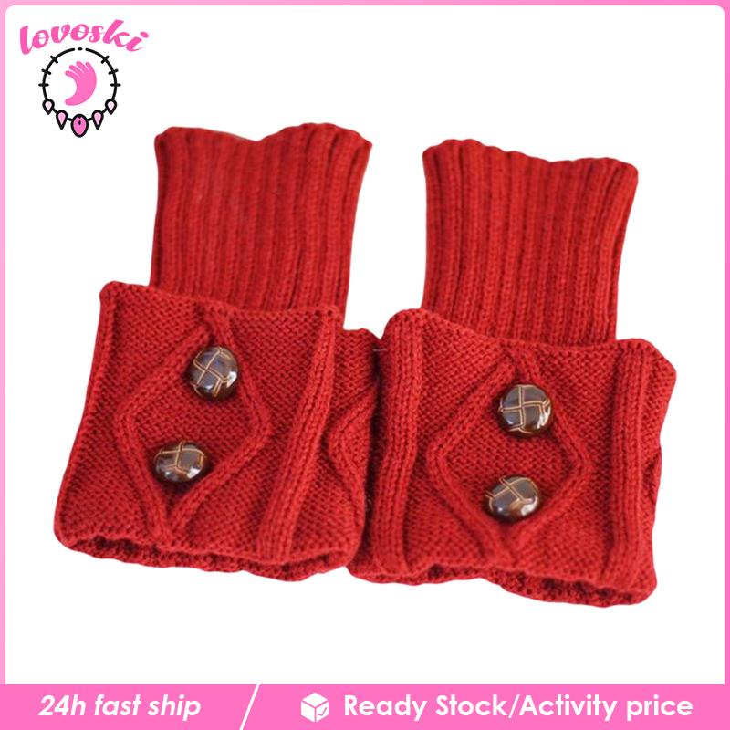 [Lovoski] Vớ Ống Chân Dệt Kim Giữ Ấm Mùa Đông Thời Trang Cho Nữ