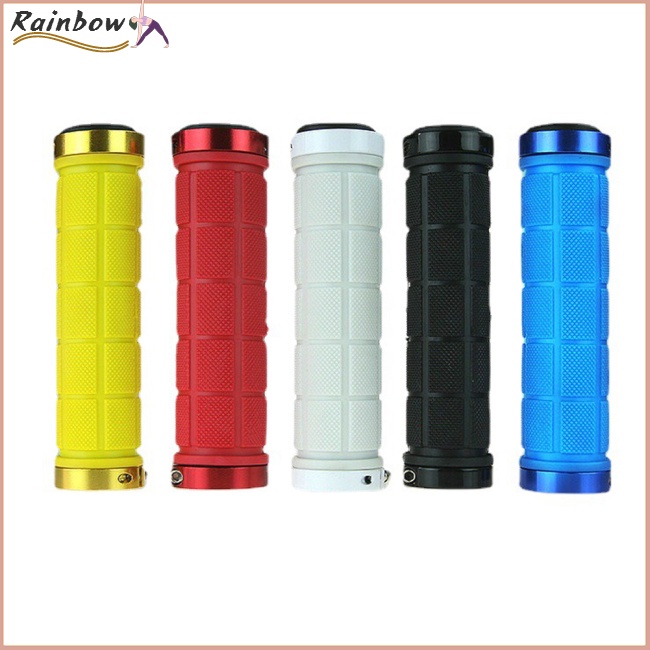 1 Cặp Vỏ Bọc Tay Lái Xe Đạp Leo Núi Bằng Cao Su Chống Trượt Thấm Hút Mồ Hôi