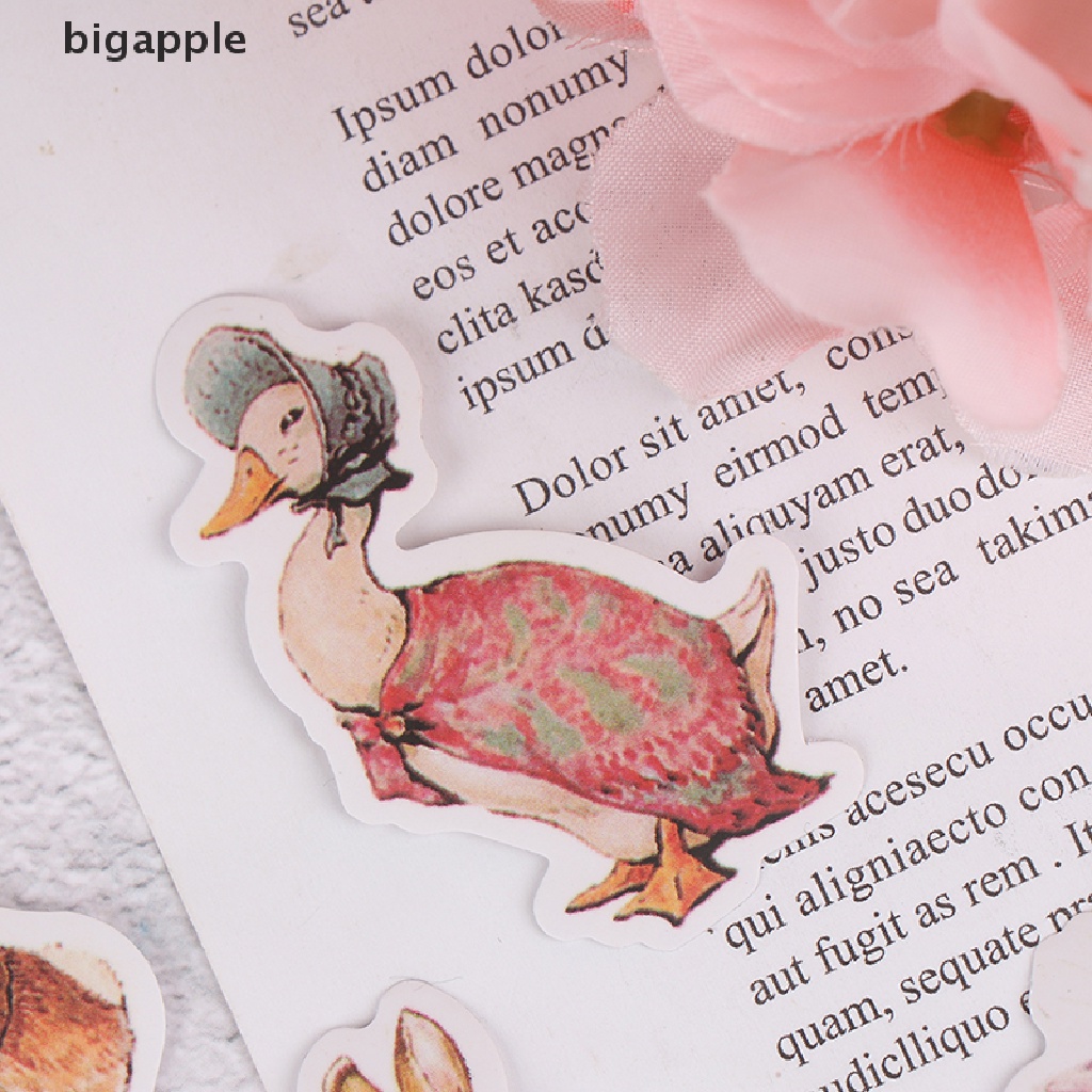 Bộ 11 Sticker Họa Tiết Hoạt Hình Peter Rabbit Dễ Thương Để Trang Trí Album Tiện Dụng