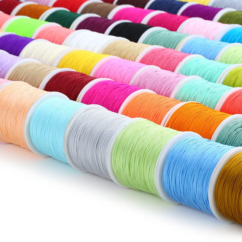 Cuộn Dây Nylon 72 Sợi 0.8mm * 100m Dùng Làm Trang Sức Thủ Công