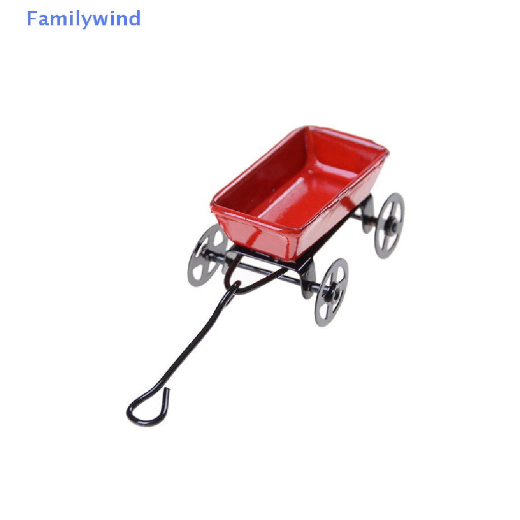 Mô Hình Xe Đẩy Em Bé Bằng Kim Loại Tỉ Lệ 1: 12 Trang Trí Nhà Búp Bê