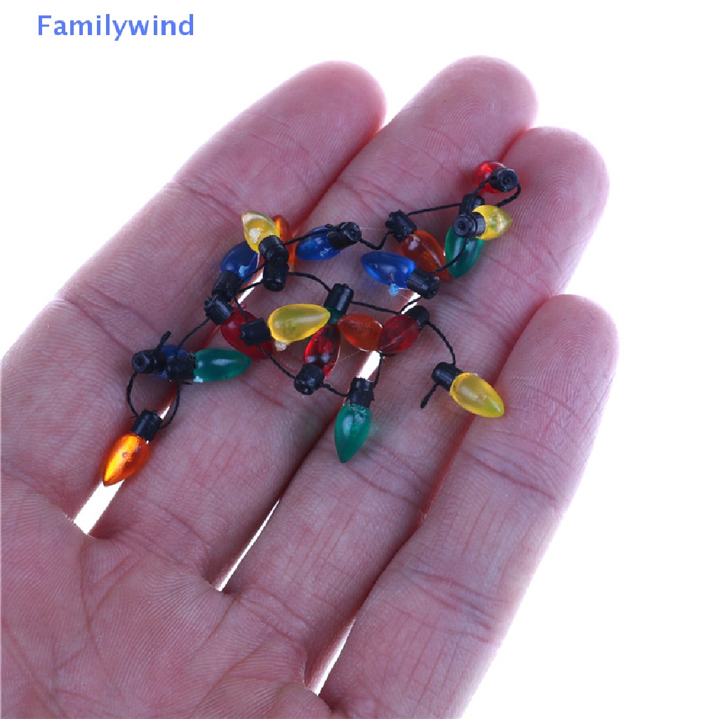 Mô Hình Đèn Giáng Sinh Nhiều Màu Bằng Nhựa Tỉ Lệ 1 / 12 Trang Trí Nhà Búp Bê