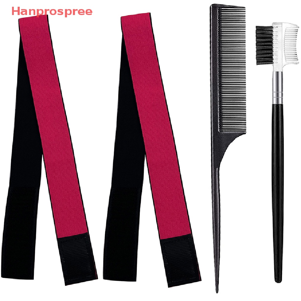 1 Bộ / 1 Dây Đeo Tóc Giả Co Giãn Màu Đen Có Thể Điều Chỉnh