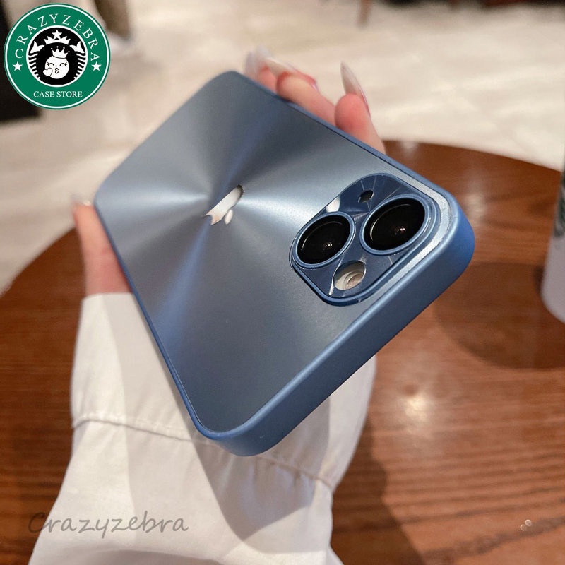 Ốp Điện Thoại Kim Loại Màu Laser Thời Trang Cho Phone 14 13 12 Pro Max Plus