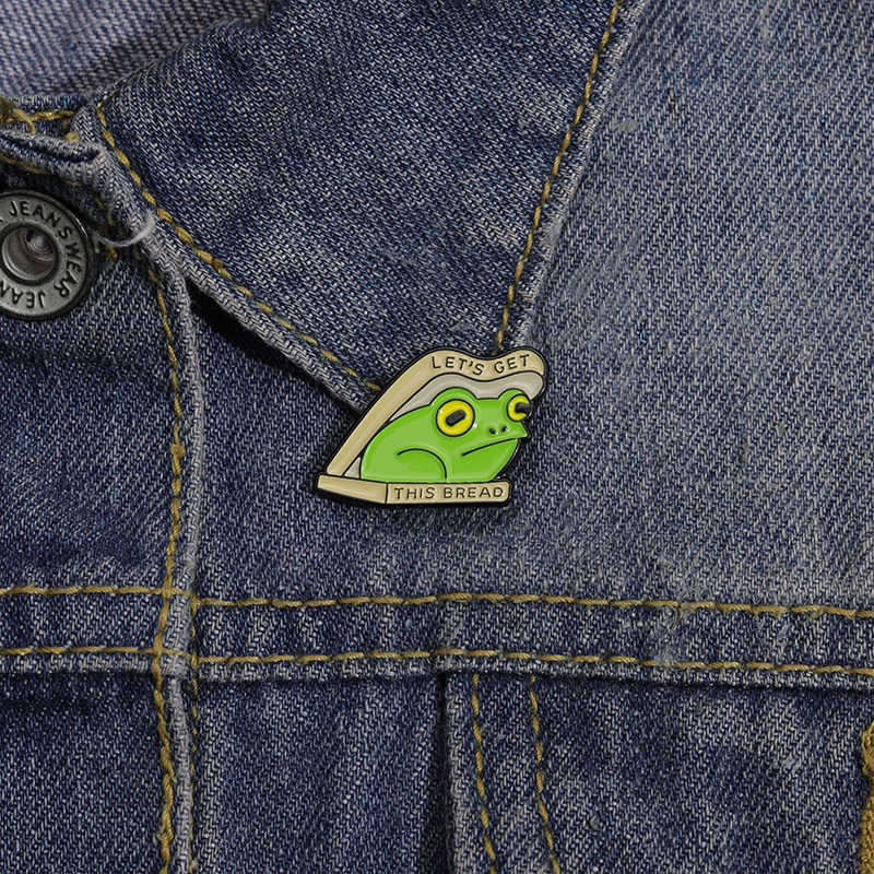 Ghim Cài Áo Kim Loại Hình Chú Ếch Hoạt Hình Ngộ Nghĩnh