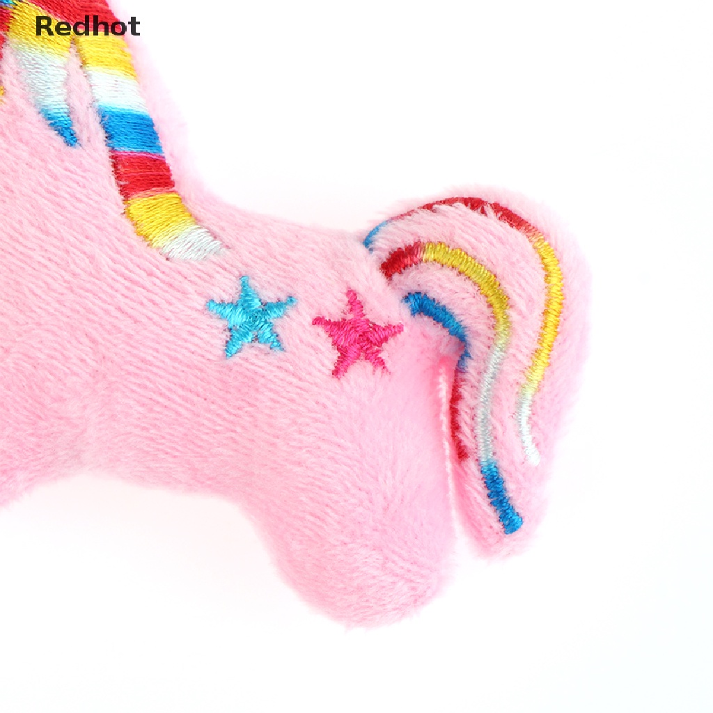 &lt; Redhot &gt; Móc Khóa Ngựa Hoạt Hình Nhồi Bông Nhiều Màu Sắc 10CM Phụ Kiện Túi Xách Đa