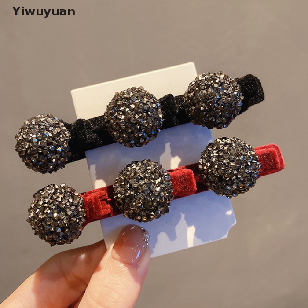 < Yiwuyuan > Kẹp Tóc Mái Mỏ Vịt Bện Hình Trái Tim Thời Trang Vintage