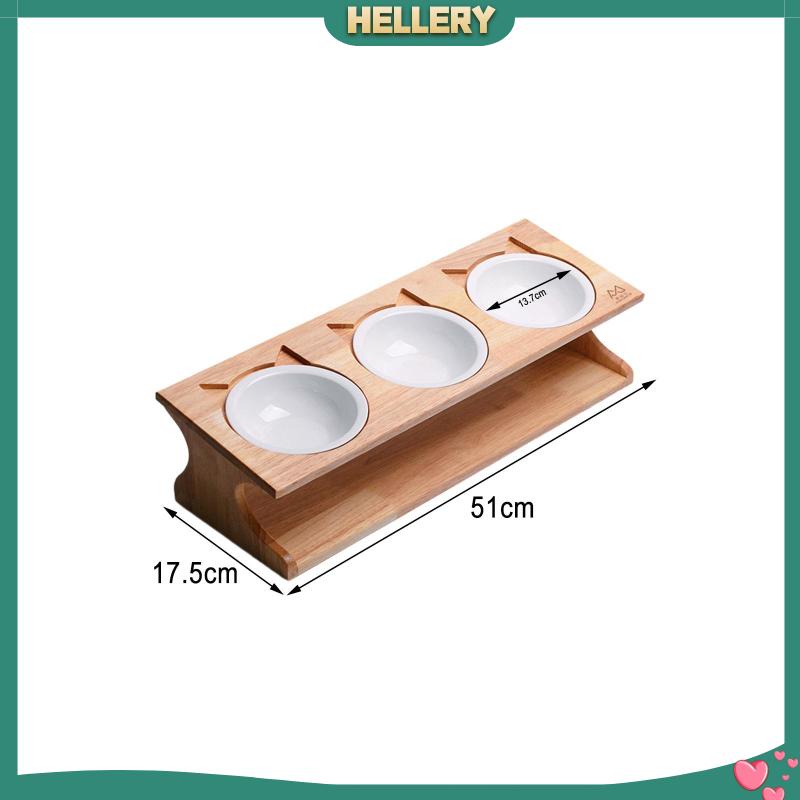 Bát Gỗ Đựng Thức Ăn Cho Mèo 3 Trong 1