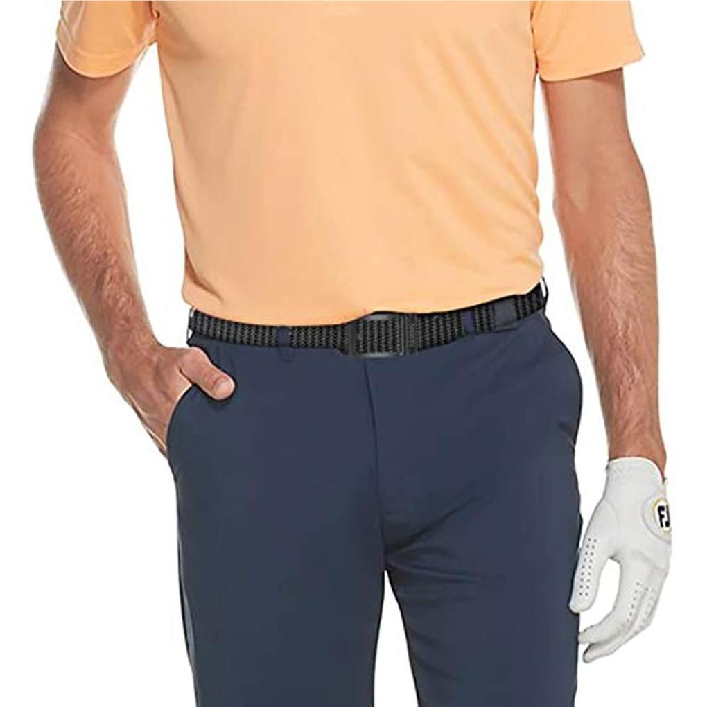 Thắt Lưng Nylon Màu Trơn Khóa Trượt Tự Động Lâu Trôi Thời Trang Cho Nam