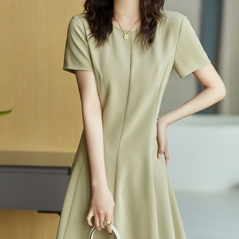Đầm Tay Ngắn Phong Cách Hàn Quốc Thời Trang Mùa Hè Mới Cho Nữ