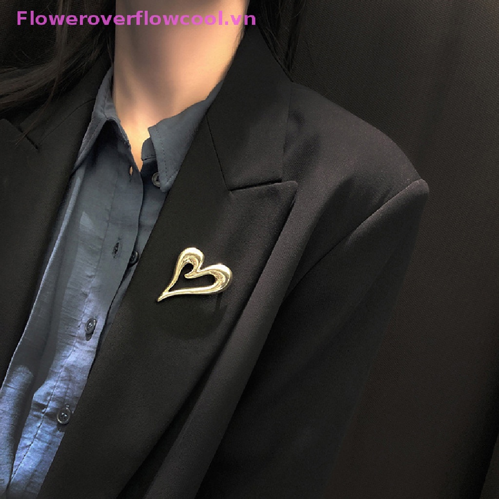 Ghim CàI ÁO HìNh TráI Tim PhốI Chữ Love ThờI Trang Cho Nam Nữ