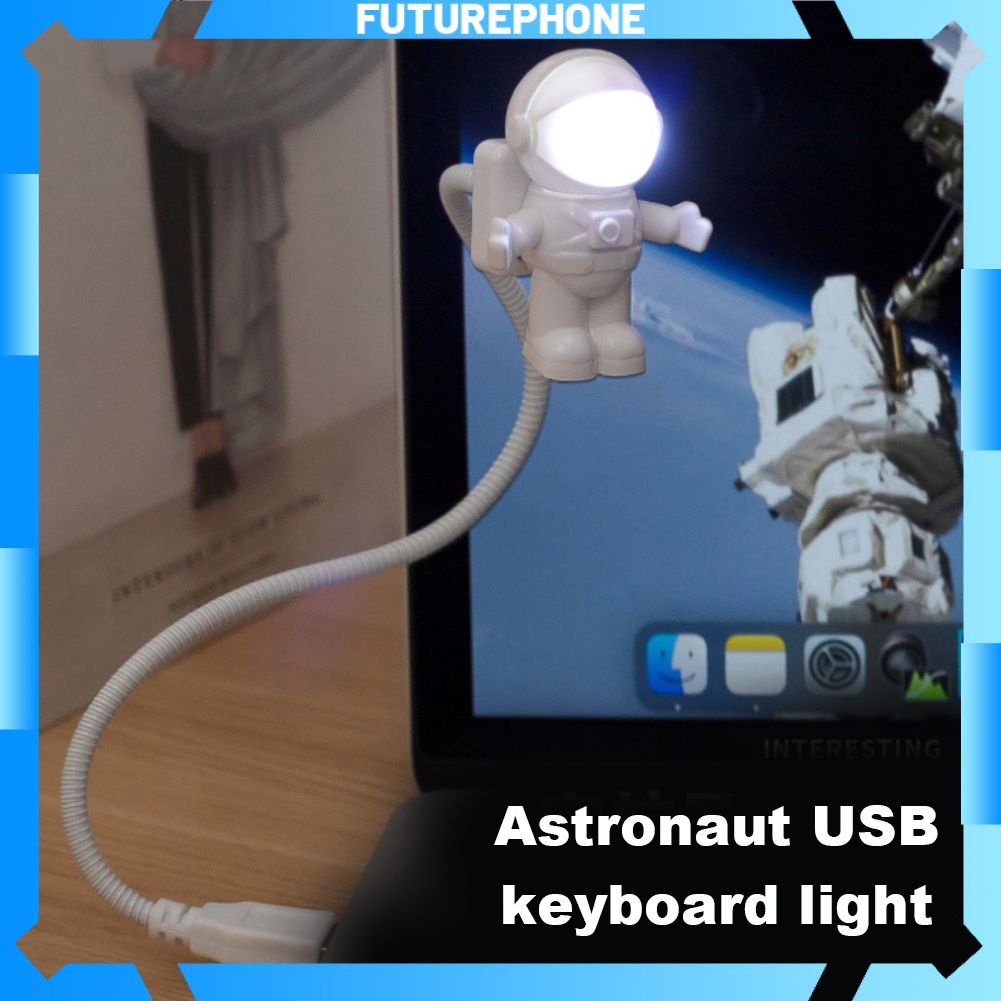 (Sử Dụng Cổng Usb) Đèn Led Phi Hành Gia Cắm Sạc Usb, Máy Tính Xách Tay Sử Dụng Đọc Sách Ban Đêm Và Trang Trí Độc Đáo Trong Tương Lai