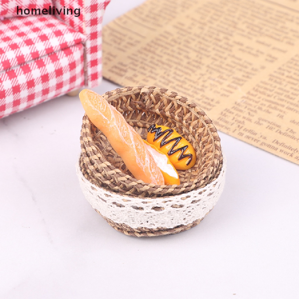 Giỏ Đan Đựng Trái Cây Tỉ Lệ 1: 12 1: 6 Trang Trí Nhà Búp Bê