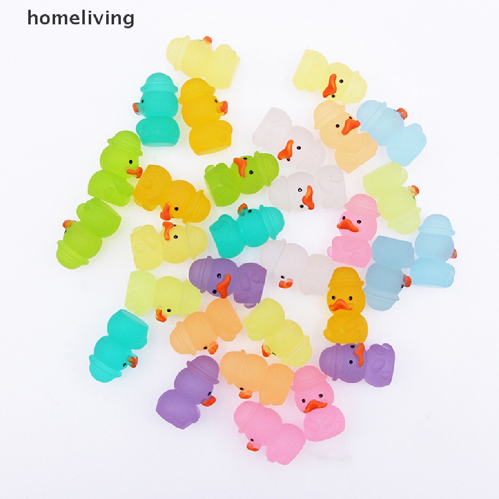 Chú Vịt Hoạt Hình Phát Sáng Trong Bóng Tối Nhiều Màu Sắc Ngẫu Nhiên Dùng Để Trang Trí