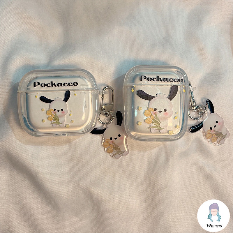 Vỏ Bảo Vệ Hộp Sạc Tai nghe không dây Airpods 1 / 2 / 3pro Hình Chú Chó Pochacco Dễ Thương