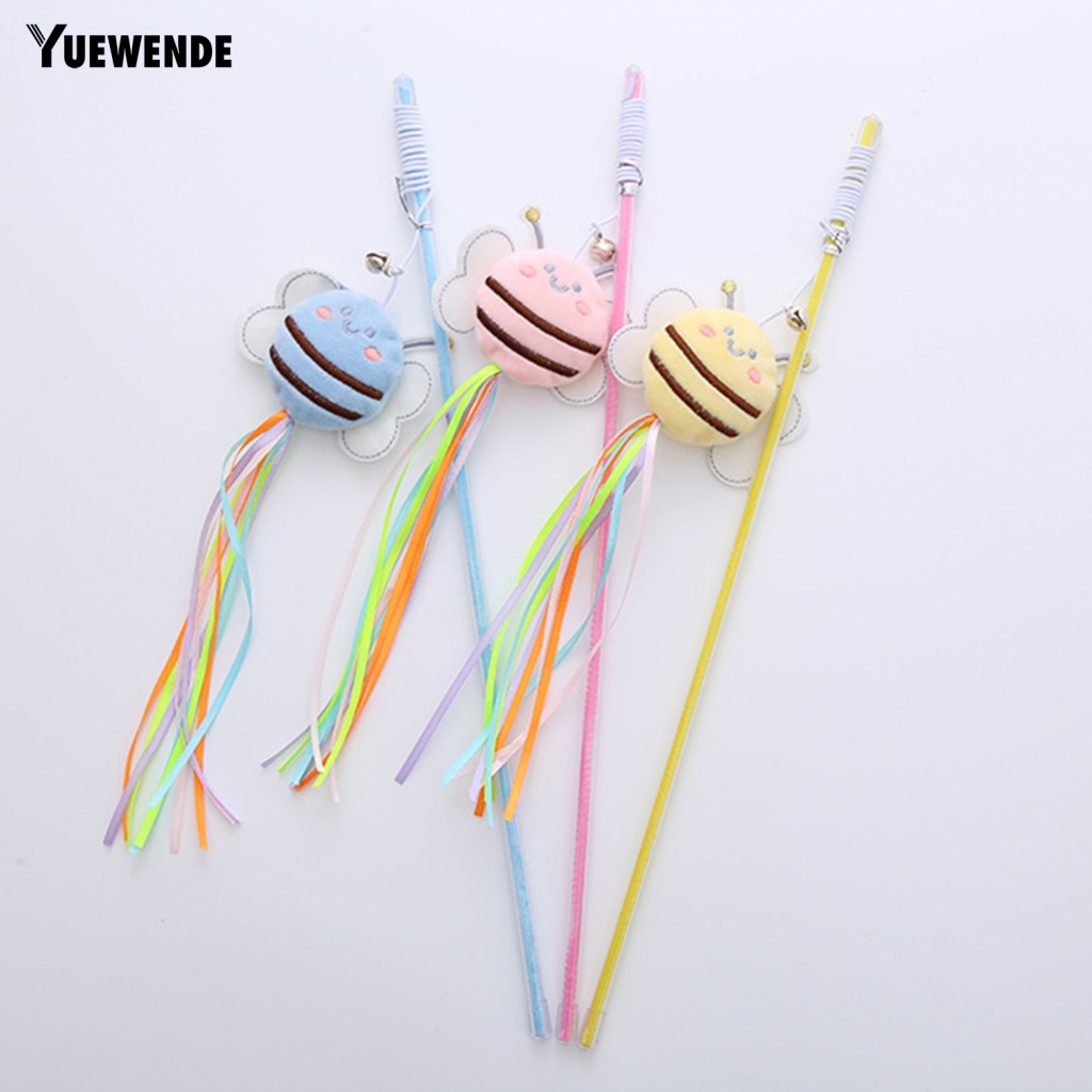 Gậy Trêu Đùa Mèo Màu Sắc Sống Động Có Chuông