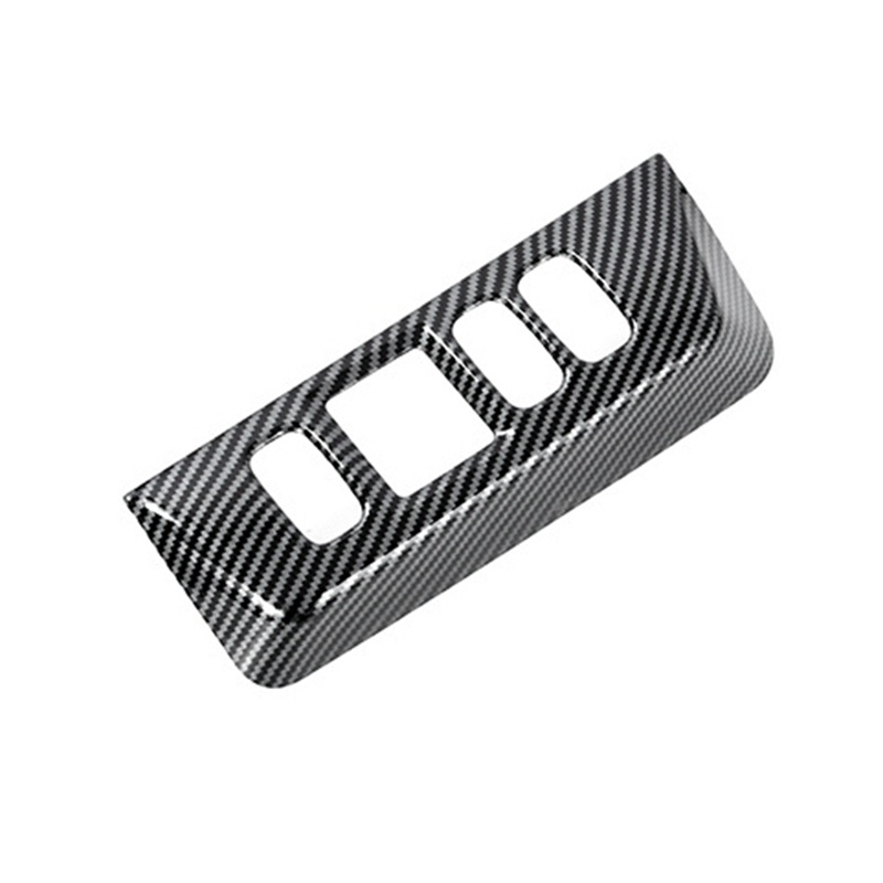 1 Khung Trang Trí Công Tắc Điều Chỉnh Được Bằng Sợi Carbon Cho Pajero 2007-2019