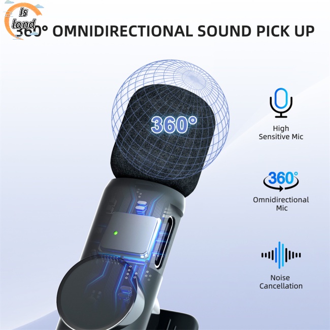 Micro Không Dây K11 2.4GHz Cổng Sạc Type C Chống Ồn Dùng Để Phát Trực Tiếp