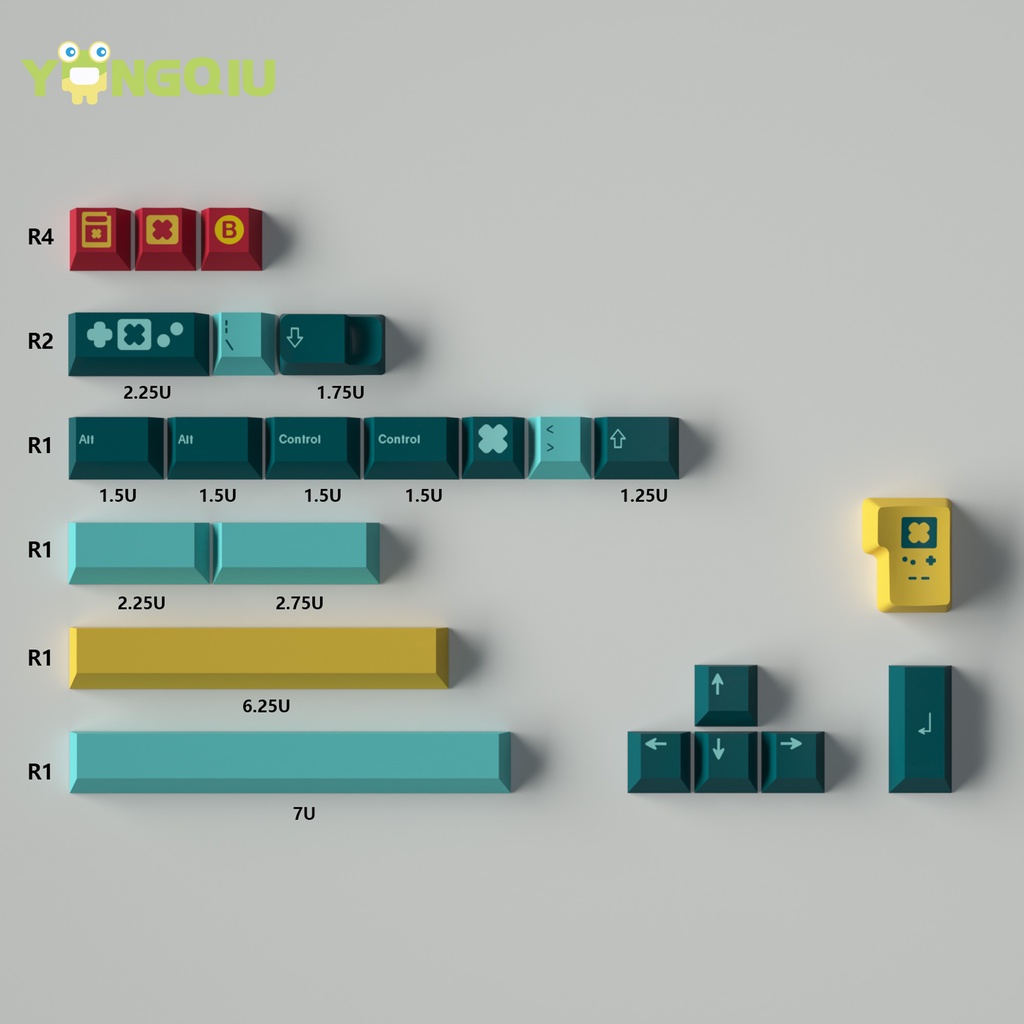 Set 23 Nút Bàn Phím Cơ PBT Màu Cherry Xinh Xắn