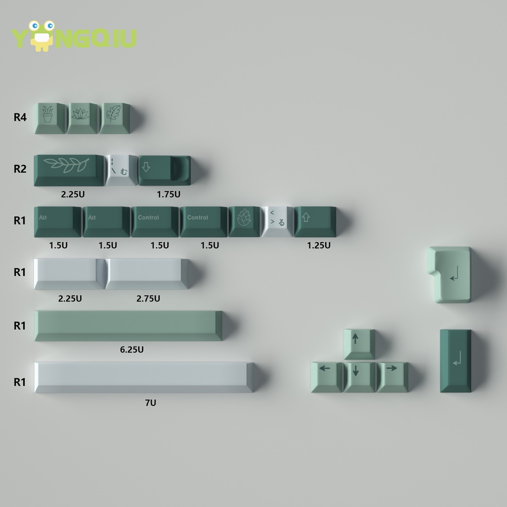 Set 23 Nút Bàn Phím Cơ PBT Màu Cherry Xinh Xắn