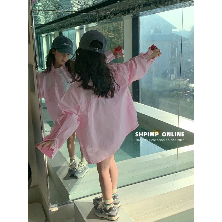 Áo Sơ Mi Tay Dài Chống Nắng Phong Cách Hàn Quốc Thời Trang 2023 Cho Bé Gái 2023