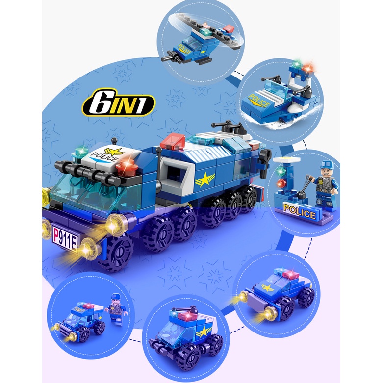 Mô Hình Xe Tăng Chiến Đấu Lắp Ráp Đồ Chơi Xếp Hình Cho Bé - Quà Tặng Cho Trẻ Em