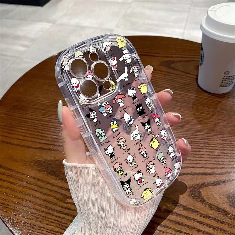 ✅Ốp Điện Thoại Mềm Trong Suốt Chống Sốc In Hình Mèo Hello Kitty Cho Iphone 8p / 12promax xs 11137 Xr 14 CQLK
