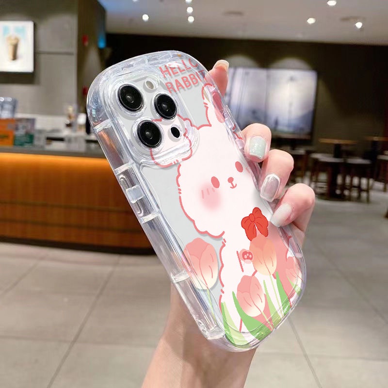 ✅Ốp Điện Thoại Mềm Trong Suốt Chống Sốc Hình Thỏ Dễ Thương Cho iPhone 11iPhone147 13 12 promaxsxr 8p