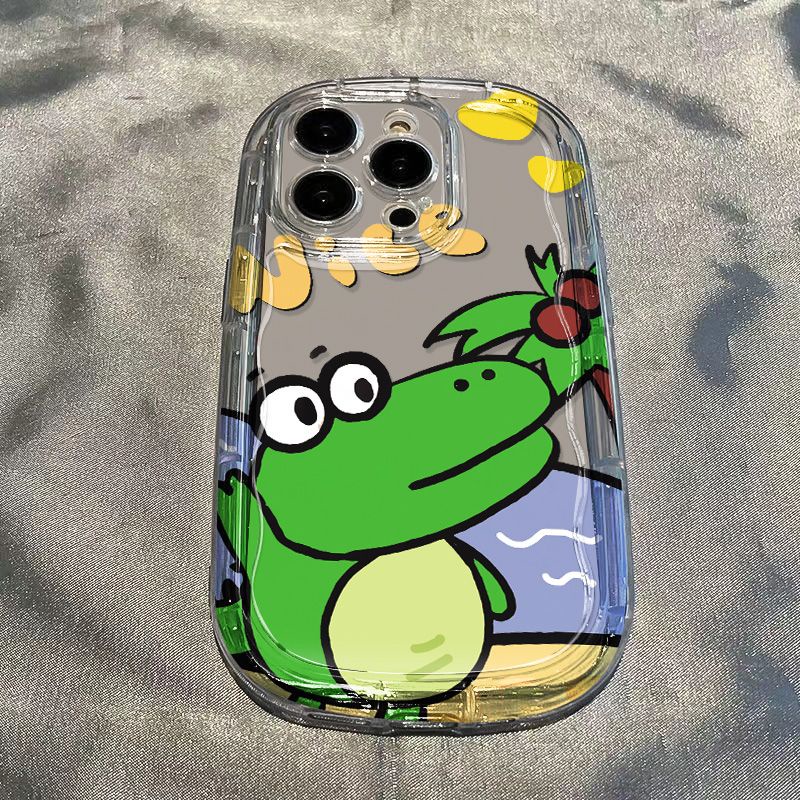 ✅Ốp Điện Thoại Mềm Trong Suốt Chống Sốc In Hình Cá Sấu Cho iPhone14 xr / xs 13 / 7 8p12promax11