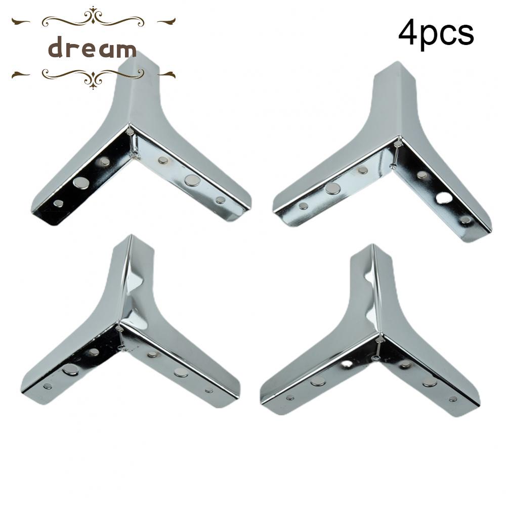 【DREAMLIFE】4X Heavy Load Bearing Furniture Legs Metal Cabinet Feet Triangle Sofa Leg DIY