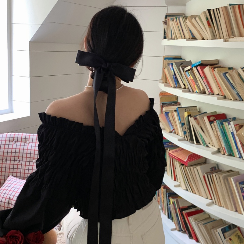 Kẹp Tóc Nơ Siêu Dài Phong Cách Pháp Cho Nữ